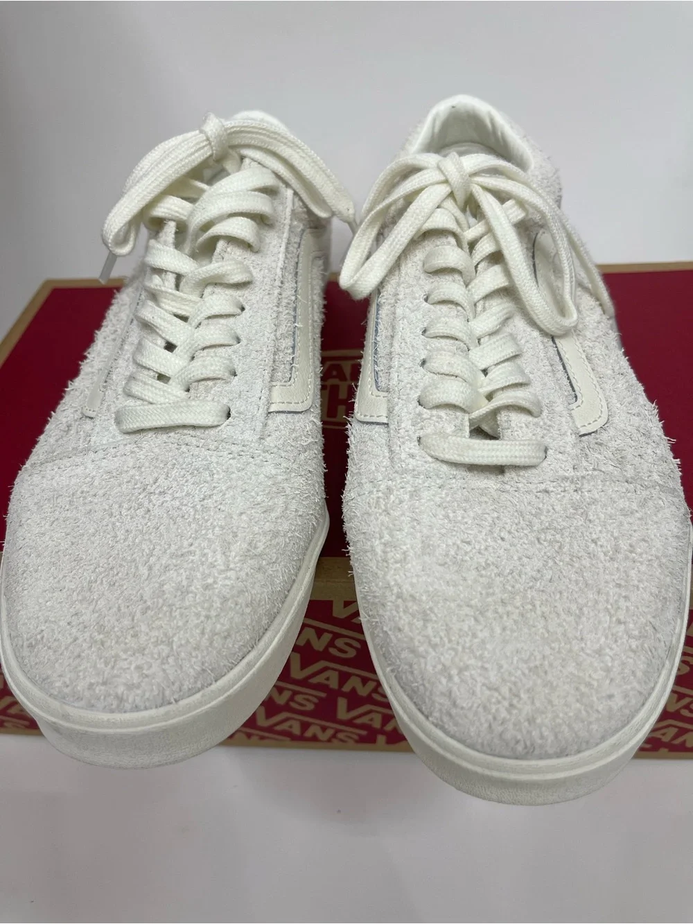 Vans Old Skool Fuzzy Suede Sherpa Marshmallow M7 W8.5
